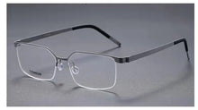 Load image into Gallery viewer, Denmark Brand Titanium Glasses Frame Men Square Screwless Ultralight Prescription Eyeglasses Women Optical Eyewear Classic 7422