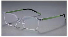 Load image into Gallery viewer, Denmark Brand Titanium Glasses Frame Men Square Screwless Ultralight Prescription Eyeglasses Women Optical Eyewear Classic 7422