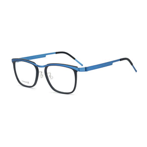 Denmark Brand Titanium Glasses Frame Men Ultralight Square Myopia Prescription Eyeglasses Women Screwless Optical Eyewear 9908