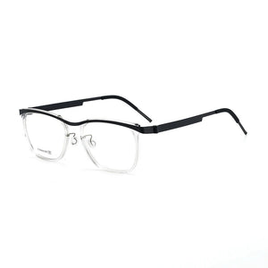 Denmark Brand Titanium Glasses Frame Men Ultralight Square Myopia Prescription Eyeglasses Women Screwless Optical Eyewear 9908