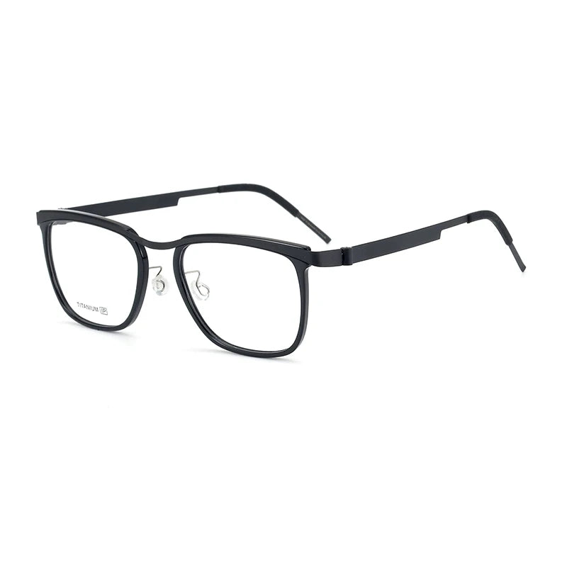 Denmark Brand Titanium Glasses Frame Men Ultralight Square Myopia Prescription Eyeglasses Women Screwless Optical Eyewear 9908
