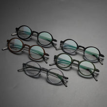 Load image into Gallery viewer, Denmark Brand Titanium Glasses Frame Men Women Retro Round Myopia Optical Eyewear Screwless Prescription Eyeglasses Frame 1810
