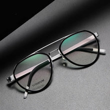 Load image into Gallery viewer, Denmark Brand Titanium Pilot Prescription Eyeglasses Frame Men Retro Round Optical Glasses Frame Women Vintage Screwless Eyewear