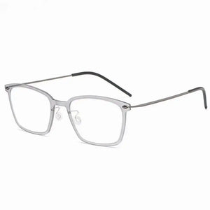 Denmark Brand Titanium Prescription Eyeglasses 6536 Square Ultralight Screwless Glasses Frame Men Women Myopia Optical Spectacle