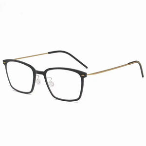 Denmark Brand Titanium Prescription Eyeglasses 6536 Square Ultralight Screwless Glasses Frame Men Women Myopia Optical Spectacle