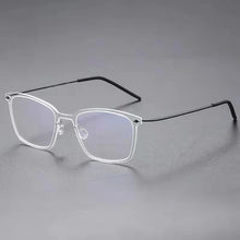 Load image into Gallery viewer, Denmark Brand Titanium Prescription Eyeglasses 6536 Square Ultralight Screwless Glasses Frame Men Women Myopia Optical Spectacle