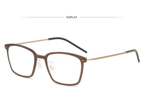 Denmark Brand Titanium Prescription Eyeglasses 6536 Square Ultralight Screwless Glasses Frame Men Women Myopia Optical Spectacle