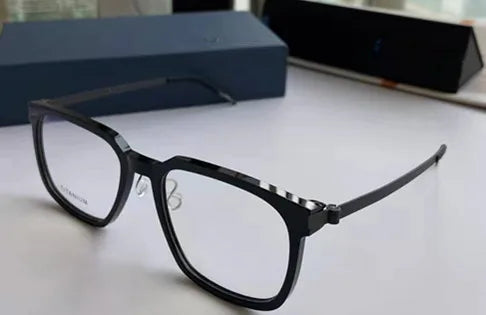 Denmark Brand Titanium Screwless Glasses Frame Ultralight Men Business Square Prescription Eyeglasses Women Optical Eyewear 1258