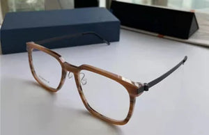 Denmark Brand Titanium Screwless Glasses Frame Ultralight Men Business Square Prescription Eyeglasses Women Optical Eyewear 1258