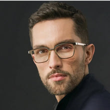 Load image into Gallery viewer, Denmark Brand Titanium Screwless Glasses Frame Ultralight Men Business Square Prescription Eyeglasses Women Optical Eyewear 1258