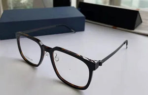 Denmark Brand Titanium Screwless Glasses Frame Ultralight Men Business Square Prescription Eyeglasses Women Optical Eyewear 1258