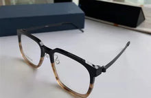 Load image into Gallery viewer, Denmark Brand Titanium Screwless Glasses Frame Ultralight Men Business Square Prescription Eyeglasses Women Optical Eyewear 1258