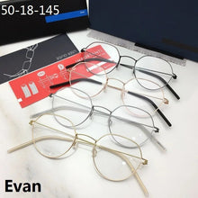 Load image into Gallery viewer, Denmark Brand Ultralight Glasses Frame Screwless Rimless Eyeglasses   Alloy Titanium Spectacle Frames Myopia Lenses