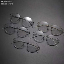 Load image into Gallery viewer, Denmark Brand Ultralight Glasses Frame Screwless Rimless Eyeglasses   Alloy Titanium Spectacle Frames Myopia Lenses