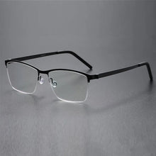 Load image into Gallery viewer, Denmark Screwless Myopia Glasses Frame 7405 Men Half Rim Square Titanium Eyeglasses Lady Prescription Optical Spectacles Eyewear