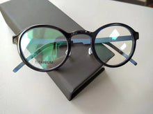 Carica l&#39;immagine nel visualizzatore di Gallery, Denmark Titanium Glasses Frame 1014 Men Women Retro Round Optical Prescription Eyeglasses Spectacles Screwless Myopia Eyewear