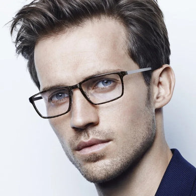 Denmark Titanium Optical Glass Frame Men Ultralight Square Myopia Prescription Eyeglasses 2019 Male Metal Full Screwless Eyewear