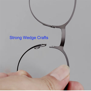 Denmark Titanium Optical Glass Frame Men Ultralight Square Myopia Prescription Eyeglasses 2019 Male Metal Full Screwless Eyewear