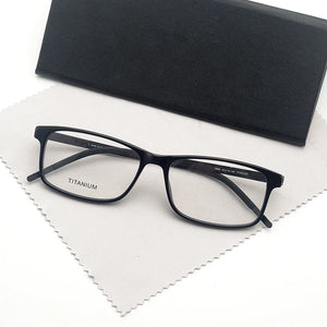 Denmark Titanium Optical Glass Frame Men Ultralight Square Myopia Prescription Eyeglasses 2019 Male Metal Full Screwless Eyewear