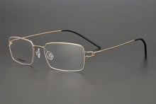 Load image into Gallery viewer, Denmark Titanium Rim Square Glasses Frame Business Men   Eyewear No Screw Handmade Myopia Optical Eyeglasses Frames