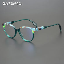 Load image into Gallery viewer, Designer Acetate Glasses Frame Men Vintage Prescription Myopia Optical Eyeglasses Frame Women  Retro   Brand Eyewear