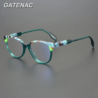 Designer Acetate Glasses Frame Men Vintage Prescription Myopia Optical Eyeglasses Frame Women  Retro   Brand Eyewear