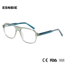 Load image into Gallery viewer, Designer Acetate Tortoise Pilot Glasses Frame Optical Men&#39;S Eyeglasses For Women Spring Hinge Prescription Eyewear Frames