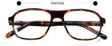 Load image into Gallery viewer, Designer Acetate Tortoise Pilot Glasses Frame Optical Men&#39;S Eyeglasses For Women Spring Hinge Prescription Eyewear Frames