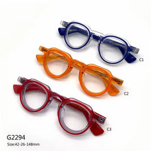 Carica l&#39;immagine nel visualizzatore di Gallery, Montature per occhiali rotonde in stile giapponese di marca di design da uomo Occhiali da vista fatti a mano in acetato Occhiali da vista