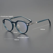 Load image into Gallery viewer, Designer Vintage Acetate Titanium Glasses Frame Men Prescription Myopia Eyeglasses Frame Women  Retro   Brand Eyewear