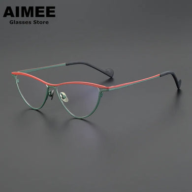 Designer's  Ultra-Personalized Color Cat Eye Glasses Frame Men Women Retro  Myopia Reading Eyeglasses Blue Light Gafas