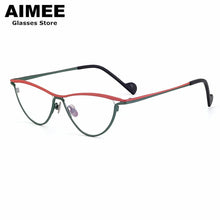 Load image into Gallery viewer, Designer&#39;s  Ultra-Personalized Color Cat Eye Glasses Frame Men Women Retro  Myopia Reading Eyeglasses Blue Light Gafas