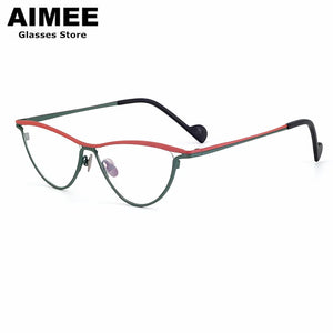 Designer's  Ultra-Personalized Color Cat Eye Glasses Frame Men Women Retro  Myopia Reading Eyeglasses Blue Light Gafas