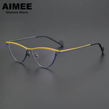 Load image into Gallery viewer, Designer&#39;s  Ultra-Personalized Color Cat Eye Glasses Frame Men Women Retro  Myopia Reading Eyeglasses Blue Light Gafas