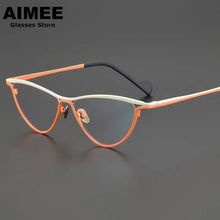 Load image into Gallery viewer, Designer&#39;s  Ultra-Personalized Color Cat Eye Glasses Frame Men Women Retro  Myopia Reading Eyeglasses Blue Light Gafas