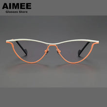 Load image into Gallery viewer, Designer&#39;s  Ultra-Personalized Color Cat Eye Glasses Frame Men Women Retro  Myopia Reading Eyeglasses Blue Light Gafas