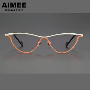 Designer's  Ultra-Personalized Color Cat Eye Glasses Frame Men Women Retro  Myopia Reading Eyeglasses Blue Light Gafas