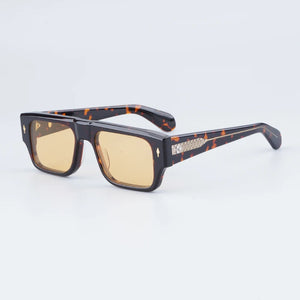 Devoto Square JMM Sunglasses Made in Japan Luxury Handcraft Luxury Eyeglasses for Men and Women with Thick Acetate