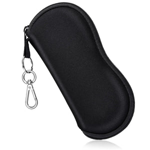 Diving Material Glasses Bag with Hook Men Women Waterproof Solid Reading Optical Sunglasses Pouch Zipper Eyewear Accessories