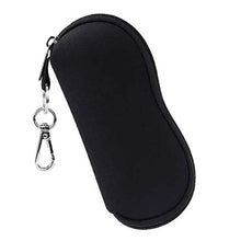 Carica l&#39;immagine nel visualizzatore di Gallery, Diving Material Glasses Bag with Hook Men Women Waterproof Solid Reading Optical Sunglasses Pouch Zipper Eyewear Accessories