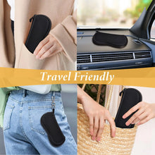 Carica l&#39;immagine nel visualizzatore di Gallery, Diving Material Glasses Bag with Hook Men Women Waterproof Solid Reading Optical Sunglasses Pouch Zipper Eyewear Accessories