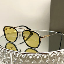 Load image into Gallery viewer, Double Bar metal frame oval sunglasses for men sunglasses  Gradient lens glasses Outdoor UV protection eyewear