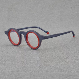 Double circle round glasses Men and women fashion color acetate optical glasses frame making prescription glasses for myopia