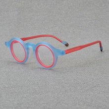 Load image into Gallery viewer, Double circle round glasses Men and women fashion color acetate optical glasses frame making prescription glasses for myopia