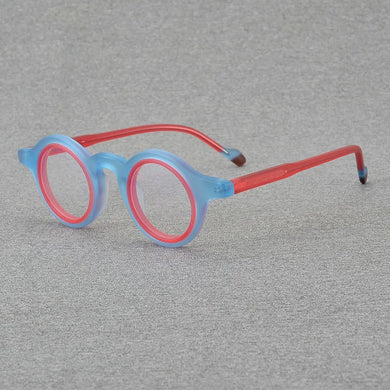 Double circle round glasses Men and women fashion color acetate optical glasses frame making prescription glasses for myopia