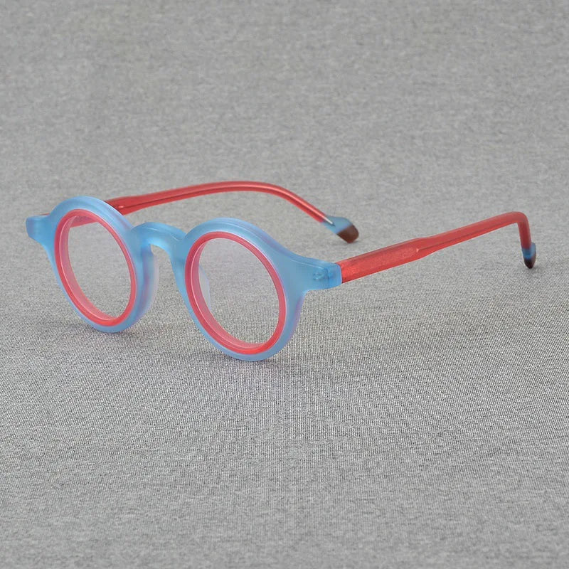 Double circle round glasses Men and women fashion color acetate optical glasses frame making prescription glasses for myopia