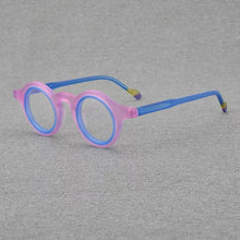 Load image into Gallery viewer, Double circle round glasses Men and women fashion color acetate optical glasses frame making prescription glasses for myopia