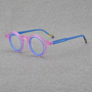 Double circle round glasses Men and women fashion color acetate optical glasses frame making prescription glasses for myopia