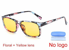 Load image into Gallery viewer, Anti-Blue Rays UV-Blocking Reduces Digital Eye Strain Clear YellowRegular Computer Gaming Glasses Oculos Eyeglasses