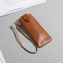 Load image into Gallery viewer, Durable Easy To Carry Leather Solid Color Protector Box Glasses Case Sunglasses Bag